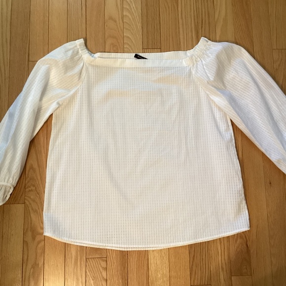 NWOT Massimo Dutti 100% cotton blouse, size 10, off shoulder - Picture 5 of 9